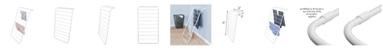 Honey Can Do Leaning Clothes Drying Rack, White